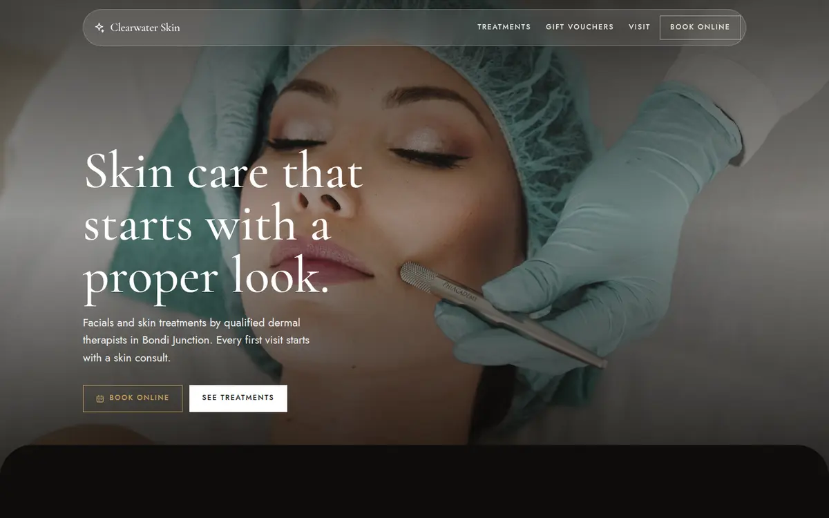 Clearwater Skin, Bondi Junction, Ember design