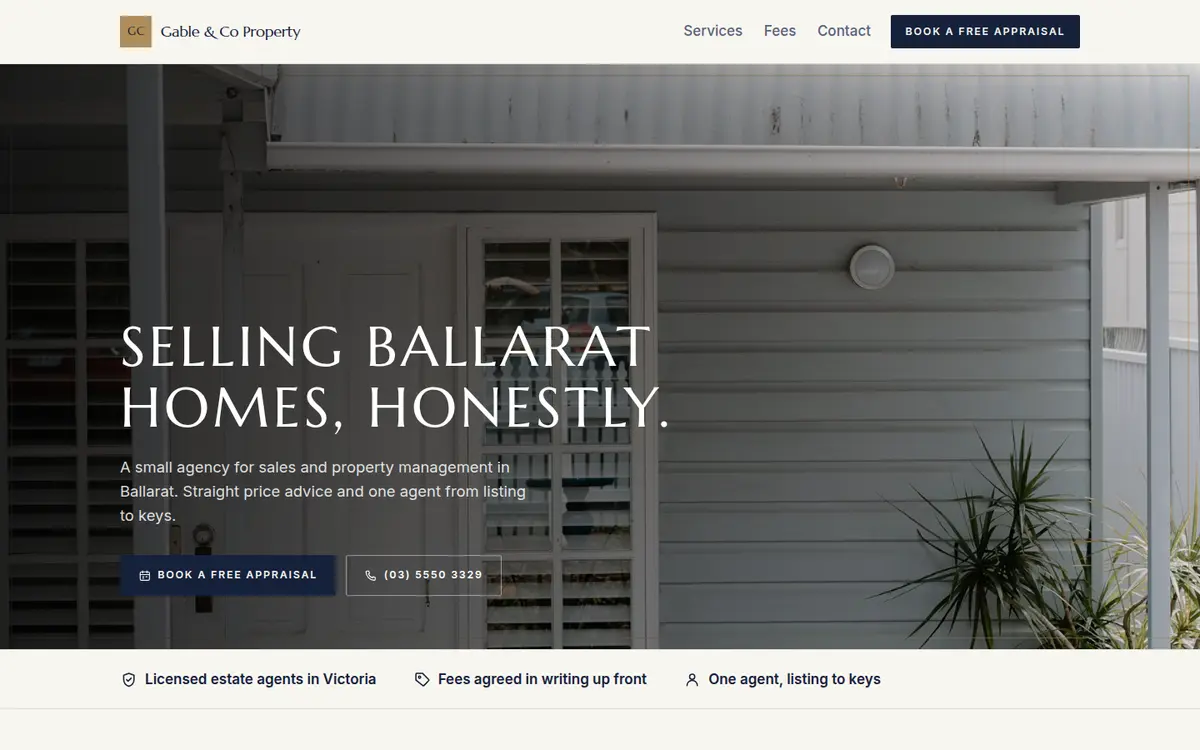 Gable & Co Property, Ballarat, Terrace design