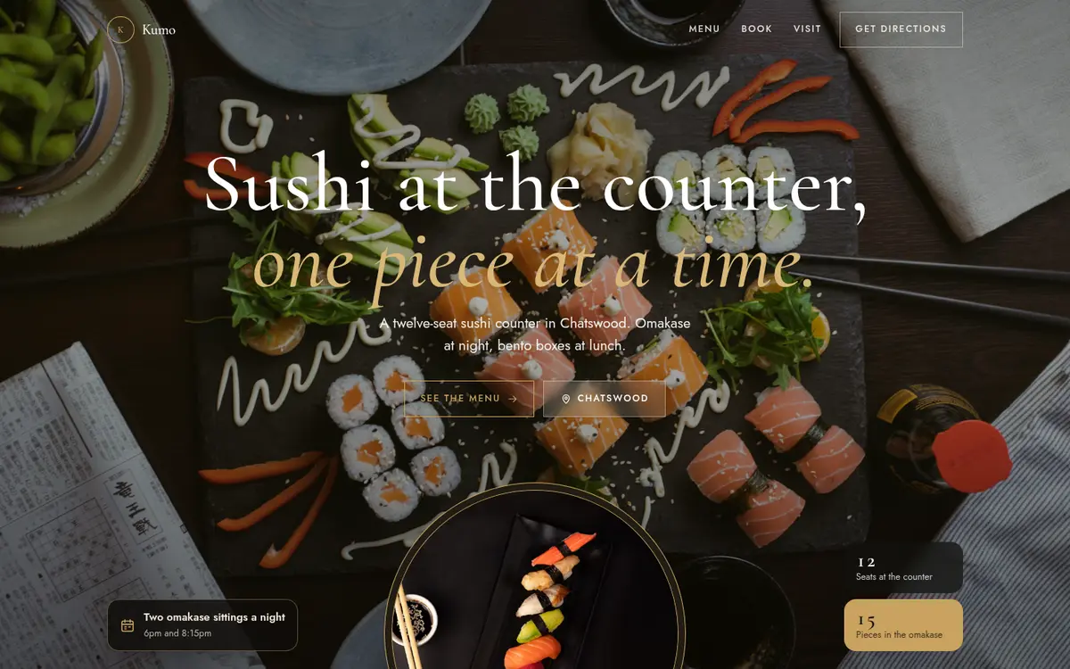 Kumo, Chatswood, Ember design