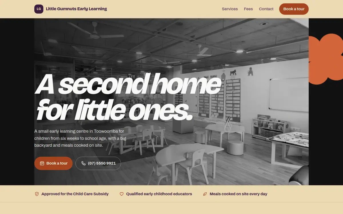 Little Gumnuts, Toowoomba, Bloom design