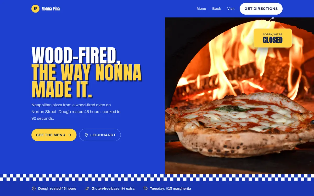 Nonna Pina, Leichhardt, Checker design