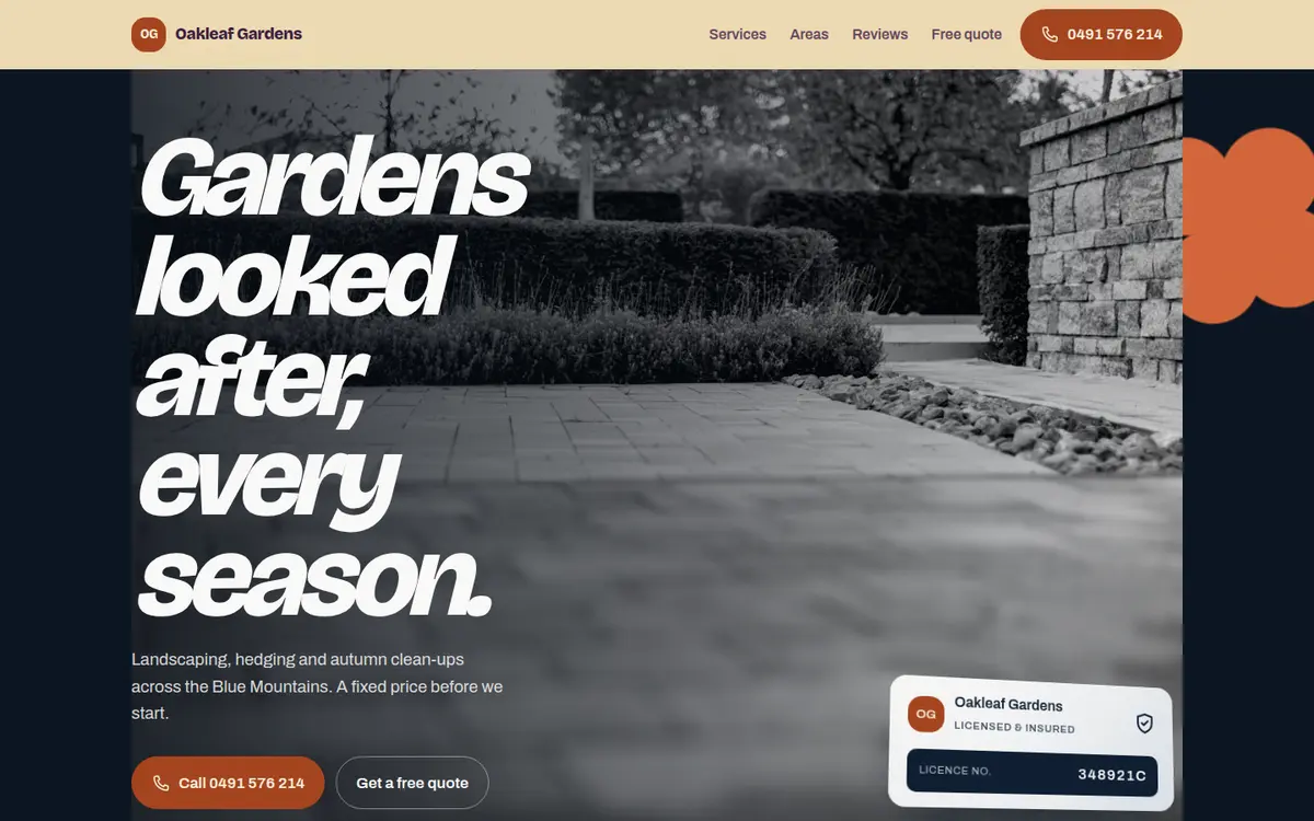 Oakleaf Gardens, Blue Mountains, Bloom design