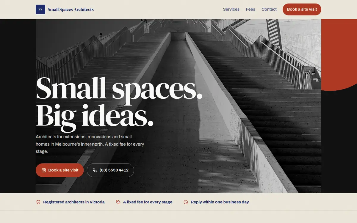Small Spaces Architects, Fitzroy, Riso design