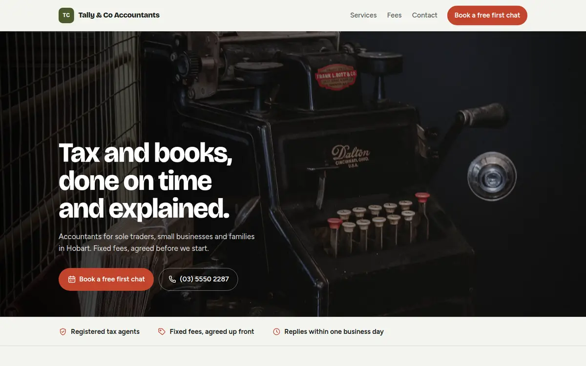 Tally & Co Accountants, Hobart, Harbour design