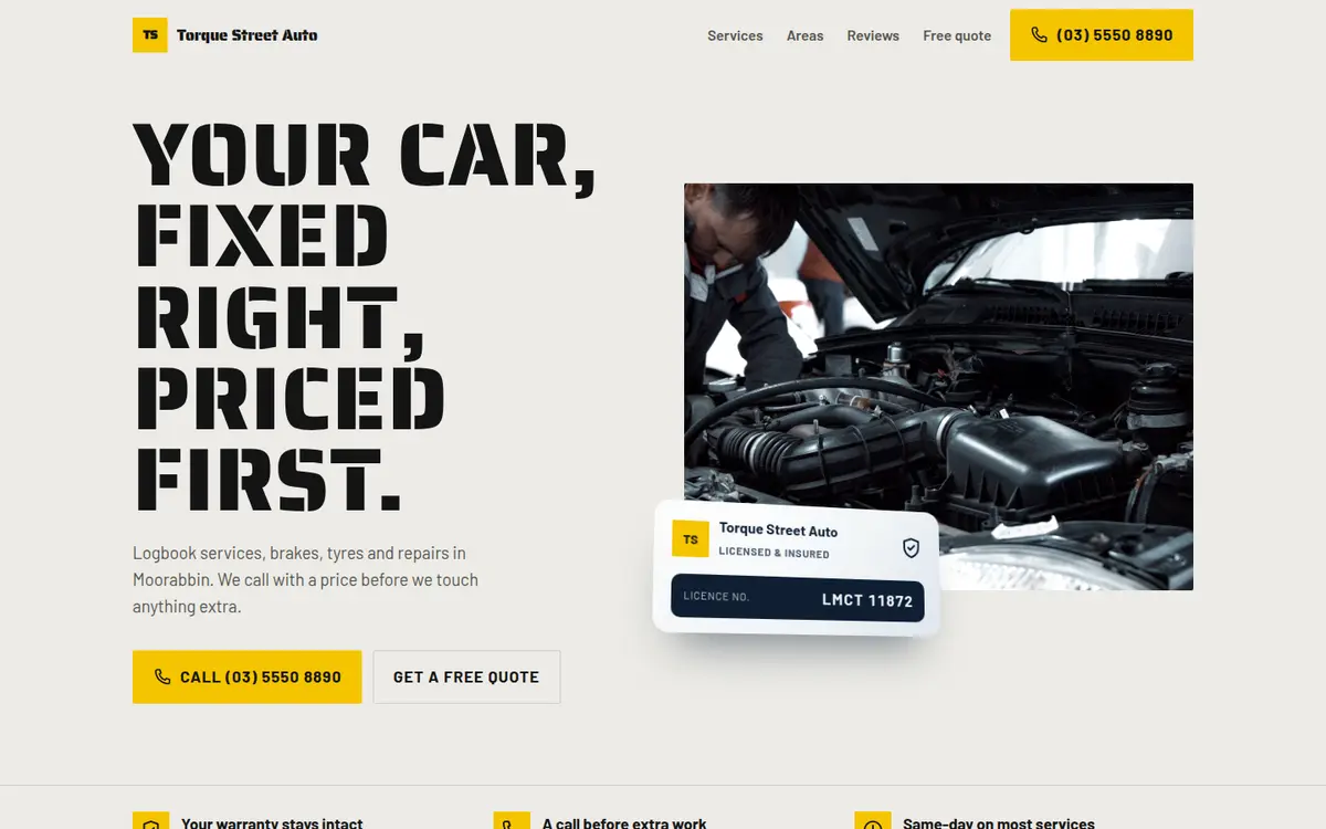 Torque Street Auto, Moorabbin, Garage design